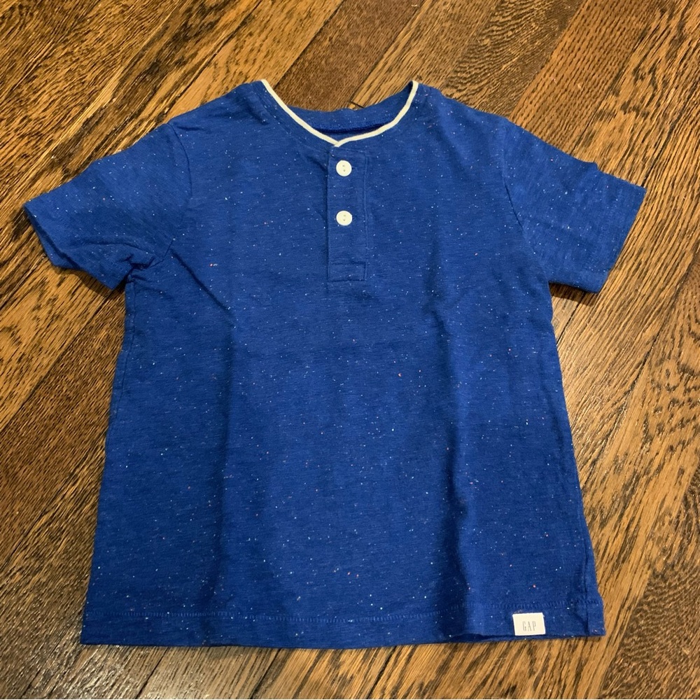 BabyGap Henley Tee (Blue/Multi) Size 4T